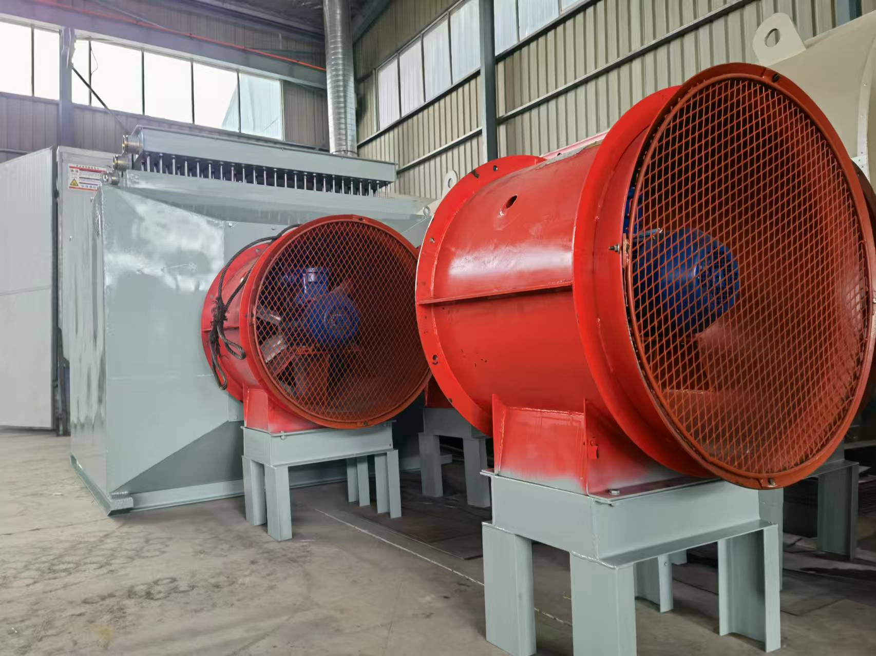 礦井風道加熱機組投用 適配現有風道系統筑牢冬季井筒防凍線